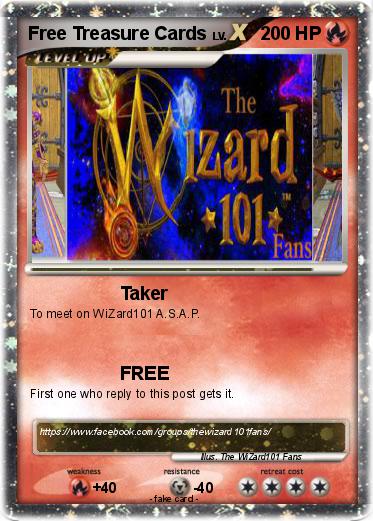 Pokemon Free Treasure Cards