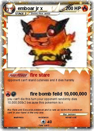 Pokemon emboar jr x