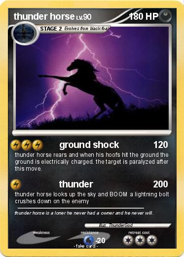 Pokemon thunder horse