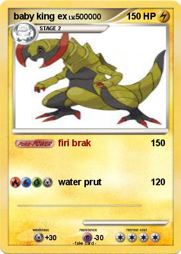 Pokemon baby king ex