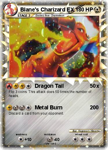 Pokemon Blane's Charizard EX