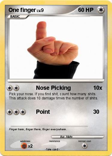 Pokemon One finger
