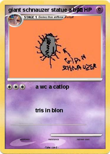 Pokemon giant schnauzer statue a bµtt