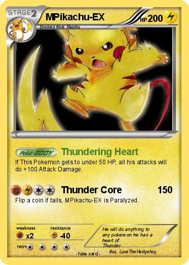 Pokemon MPikachu-EX