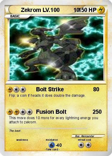 Pokemon Zekrom LV.100         10