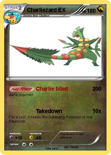 Pokemon Charliezard EX