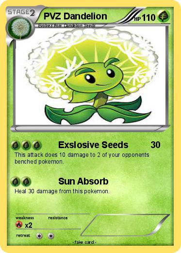 Pokemon PVZ Dandelion