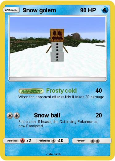 Pokemon Snow golem