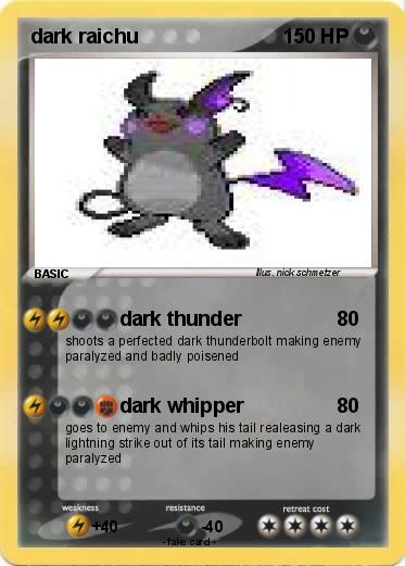 Pokemon dark raichu