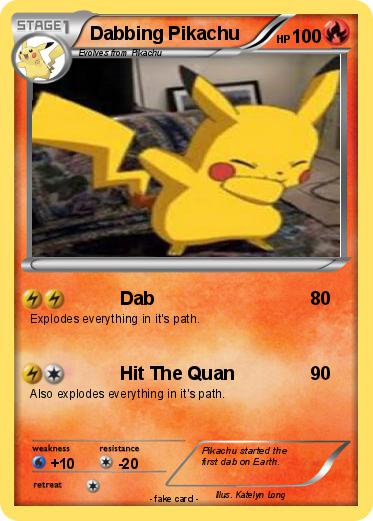 Pokemon Dabbing Pikachu