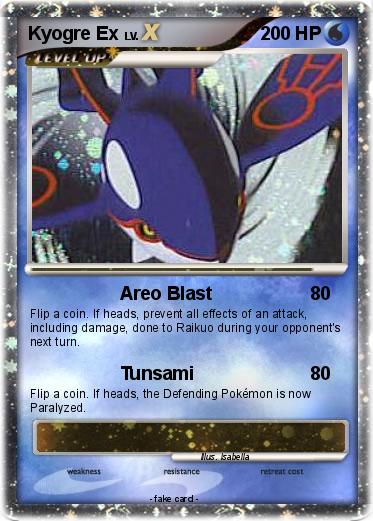 Pokemon Kyogre Ex