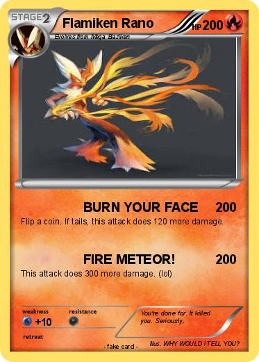 Pokemon Flamiken Rano