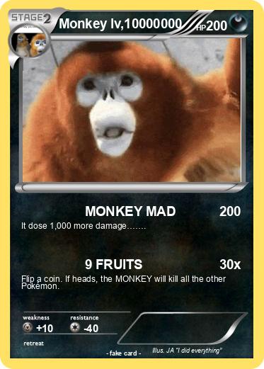 Pokemon Monkey lv,10000000