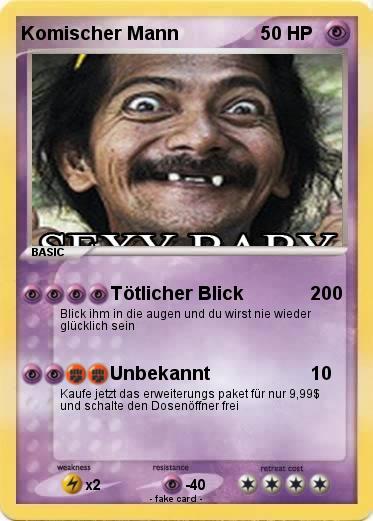 Pokemon Komischer Mann