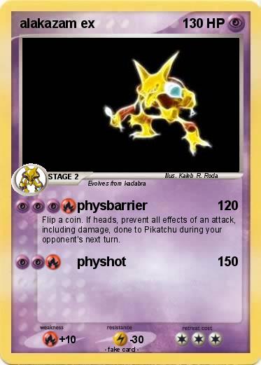 Pokemon alakazam ex