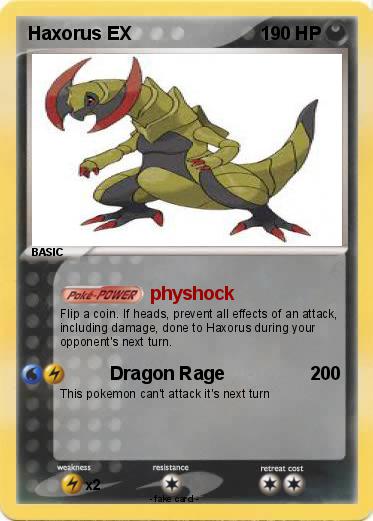 Pokemon Haxorus EX