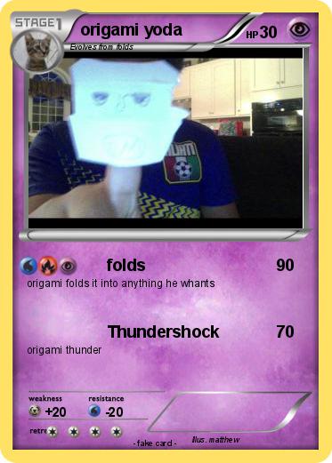 Pokemon origami yoda