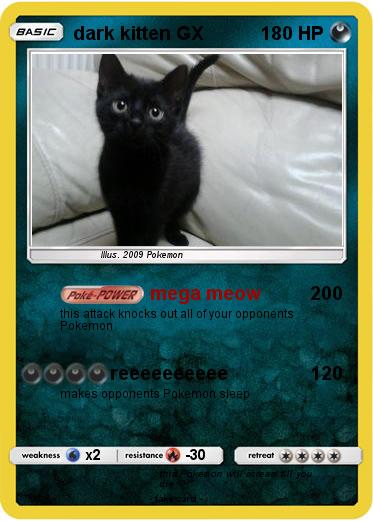 Pokemon dark kitten GX