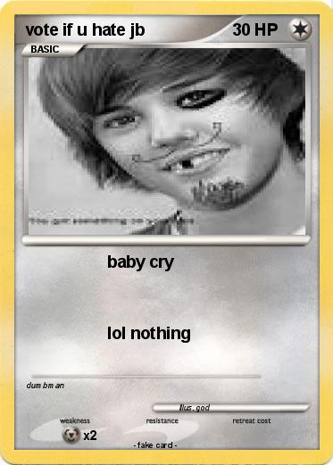 Pokemon vote if u hate jb