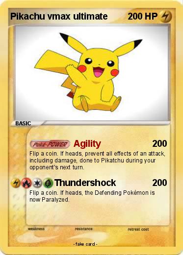 Pokemon Pikachu vmax ultimate