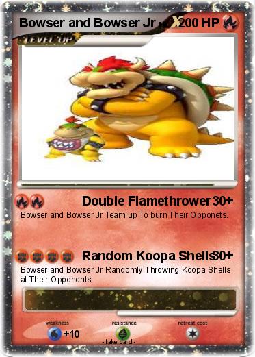 Pokemon Bowser and Bowser Jr