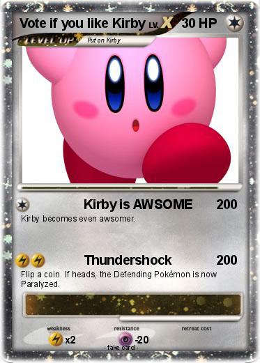 Pokemon Vote if you like Kirby