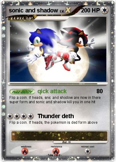 Pokemon sonic and shadow