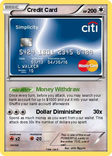 Pokemon Credit Card