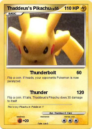 Pokemon Thaddeus's Pikachu