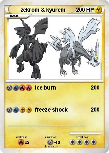 Pokemon zekrom & kyurem