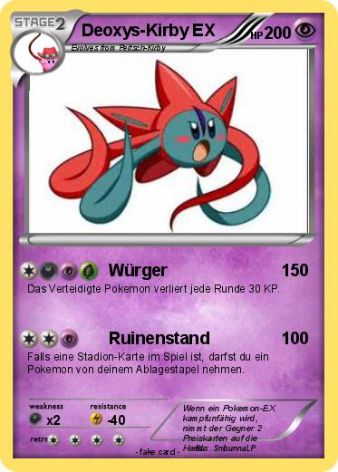 Pokemon Deoxys-Kirby EX