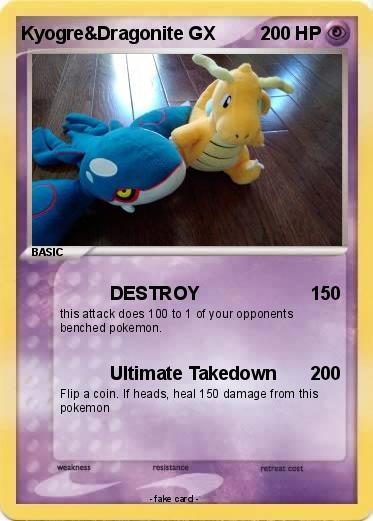 Pokemon Kyogre&Dragonite GX