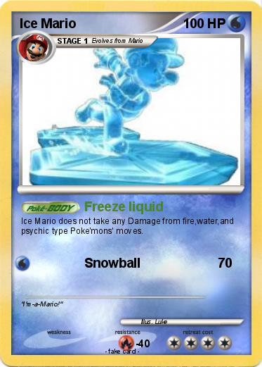 Pokemon Ice Mario