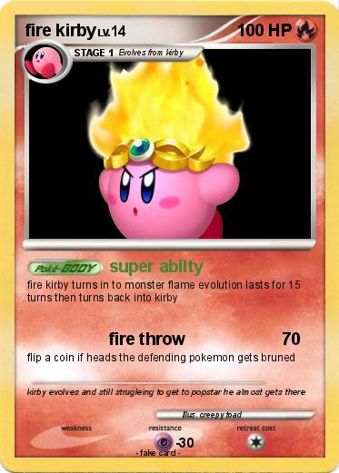 Pokemon fire kirby
