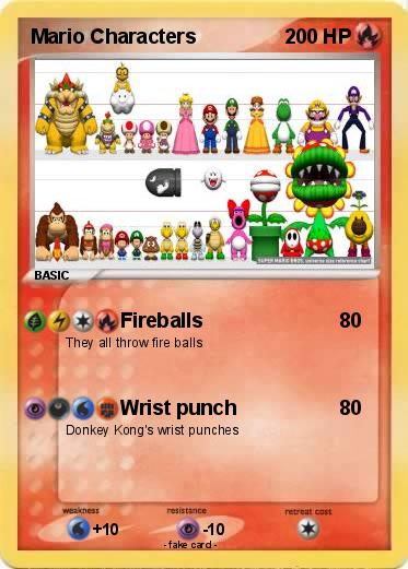 Pokemon Mario Characters