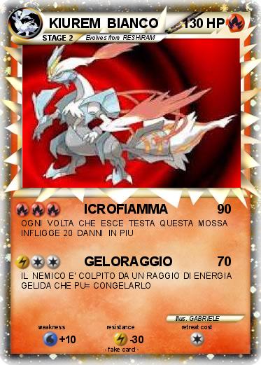 Pokemon KIUREM  BIANCO