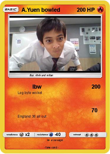 Pokemon A.Yuen bowled