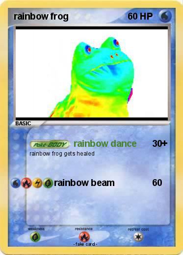 Pokemon rainbow frog