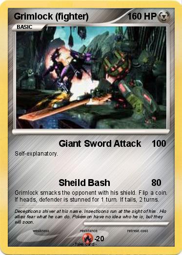 Pokemon Grimlock (fighter)
