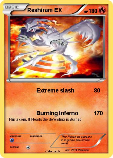 Pokemon Reshiram EX