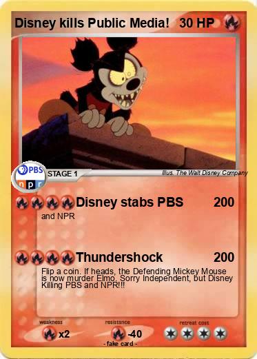 Pokemon Disney kills Public Media! Pokemon Disney kills Public Media!