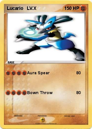 Pokemon Lucario   LV.X