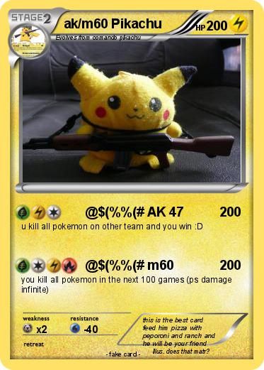 Pokemon ak/m60 Pikachu