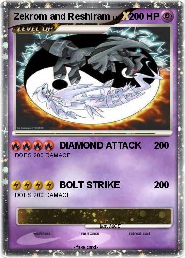 Pokemon Zekrom and Reshiram