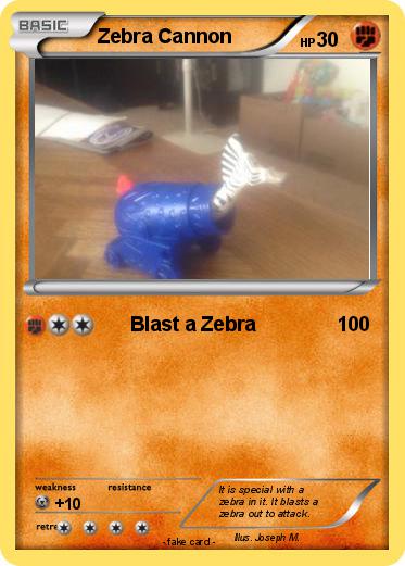 Pokemon Zebra Cannon