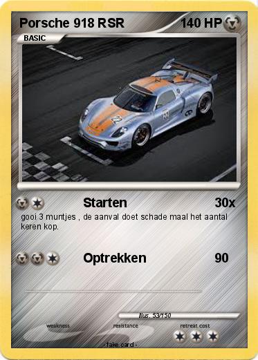 Pokemon Porsche 918 RSR