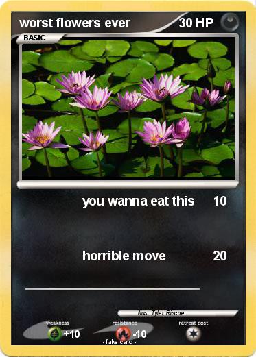 Pokemon worst flowers ever