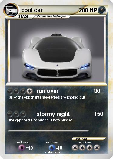 Pokemon cool car