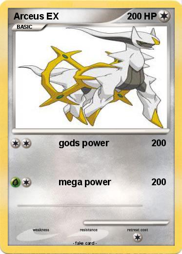 Pokemon Arceus EX