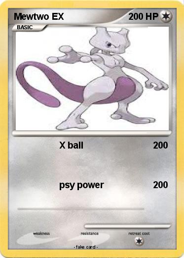 Pokemon Mewtwo EX